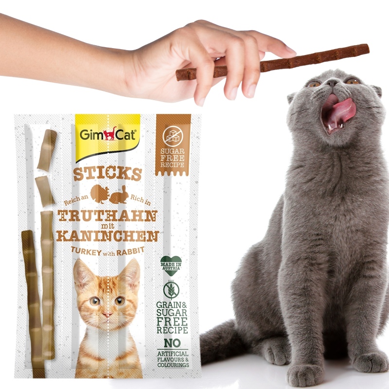 GimCat Sticks 95% Fleisch für Katzen