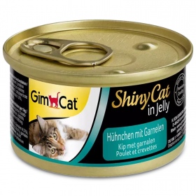 GimCat ShinyCat en Gelatina - Pollo y Camarones