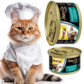 GimCat ShinyCat Huhn und Garnelen 70g