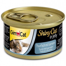 GimCat ShinyCat com atum e camarões