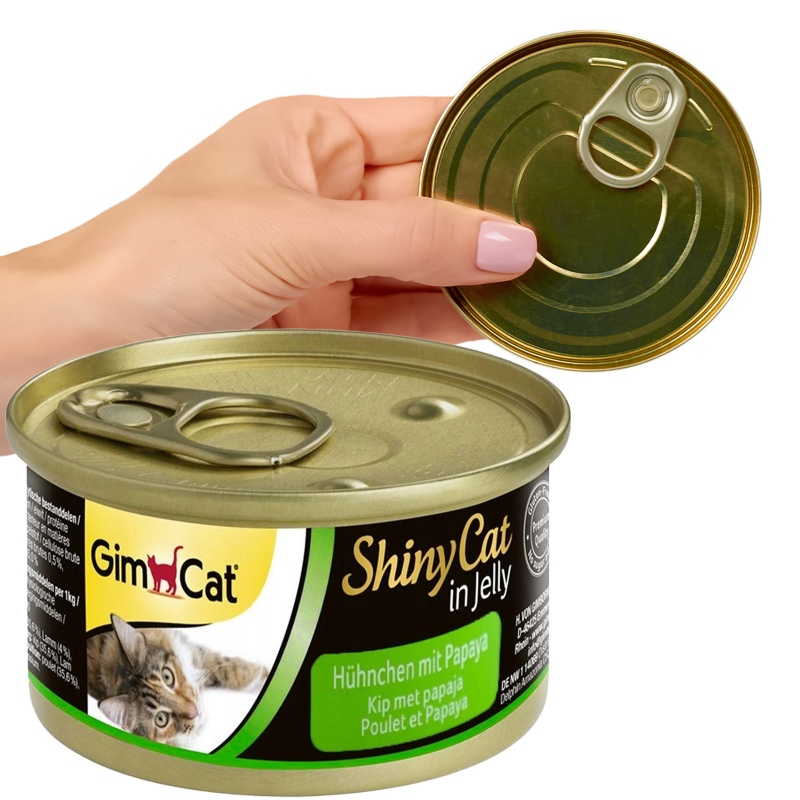 GimCat ShinyCat Huhn und Papaya 70g