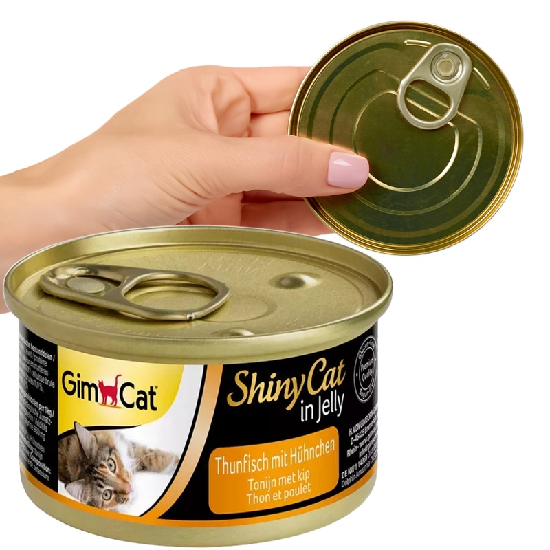 Ração GimCat ShinyCat em Gelatina 70g