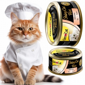 GimCat ShinyCat Filet - karma kurczak gotowany w bulionie 70g