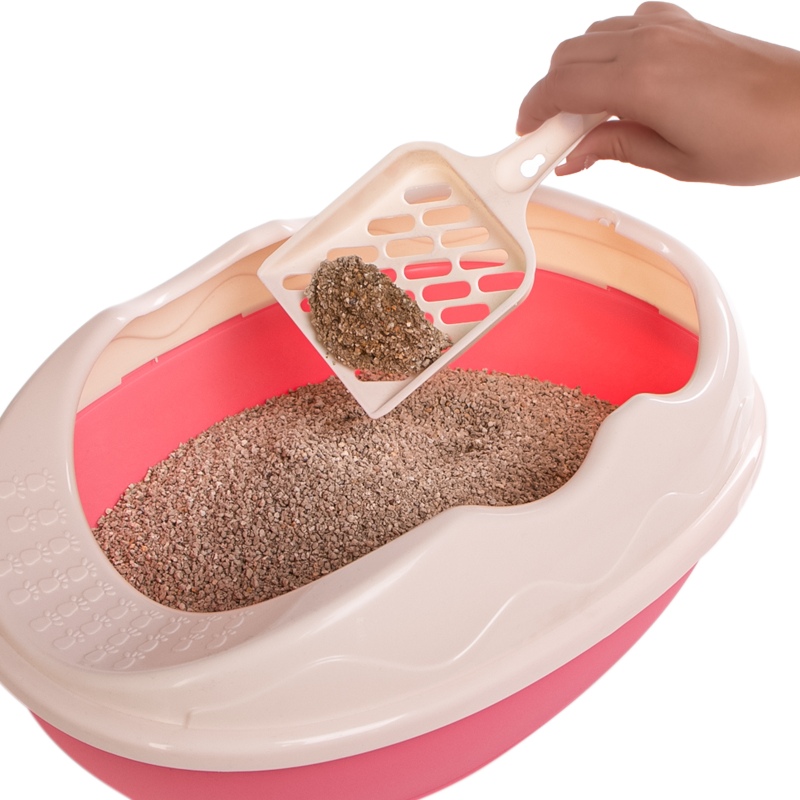 Caja de arena Purrfect Point Pink con pala