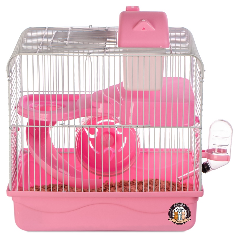 Miku Homie L Pink Cage for Small Rodents