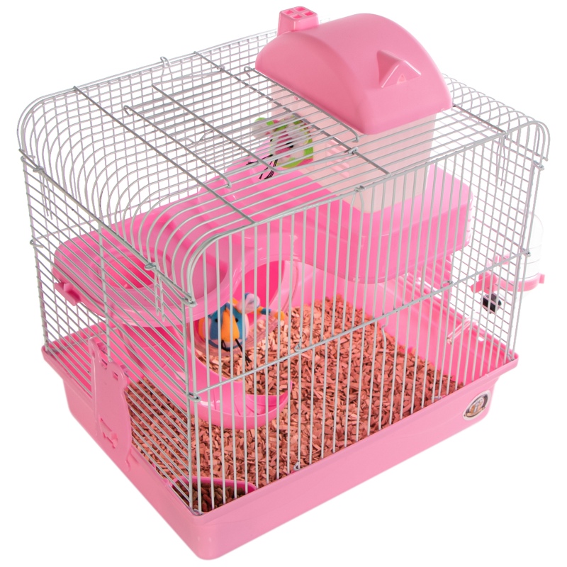 Miku Homie L Pink Cage for Small Rodents