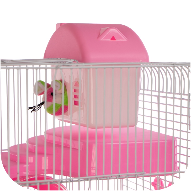 Miku Homie L Pink Cage for Small Rodents