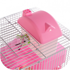 Miku Homie L Pink Cage for Small Rodents