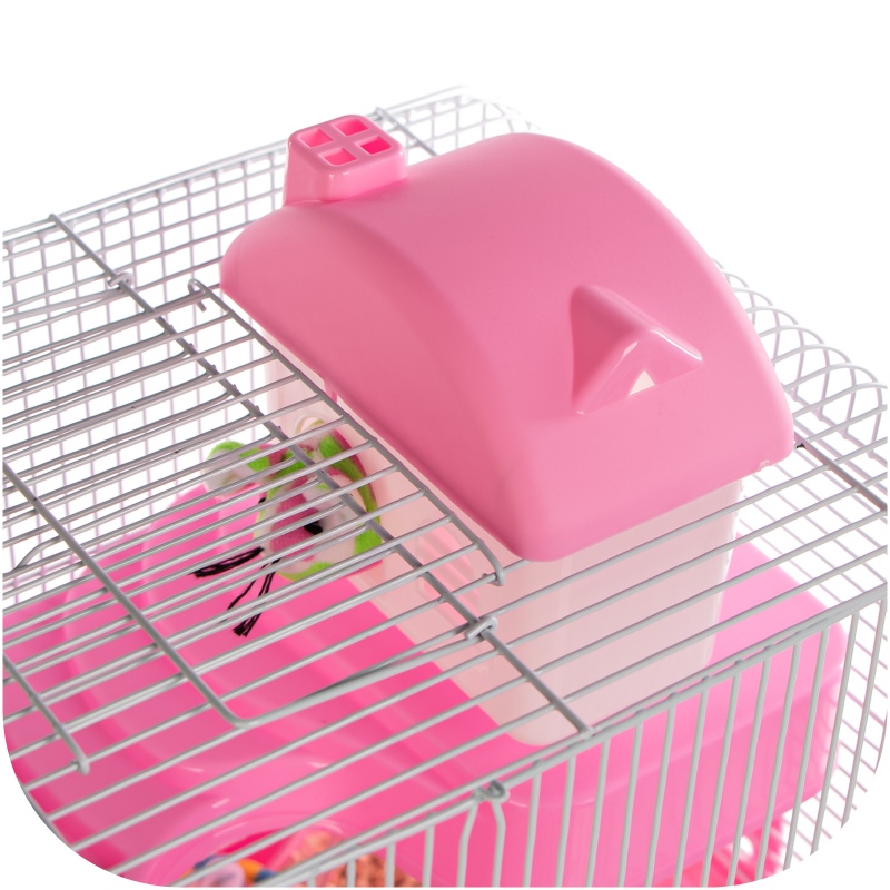 Miku Homie L Pink Cage for Small Rodents