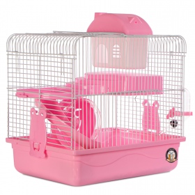 Miku Homie L Pink Cage for Small Rodents