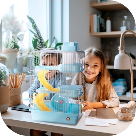 Miku Skyscraper Blue Cage Set