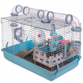 Miku Canals Blue Rodent Cage Complete Set