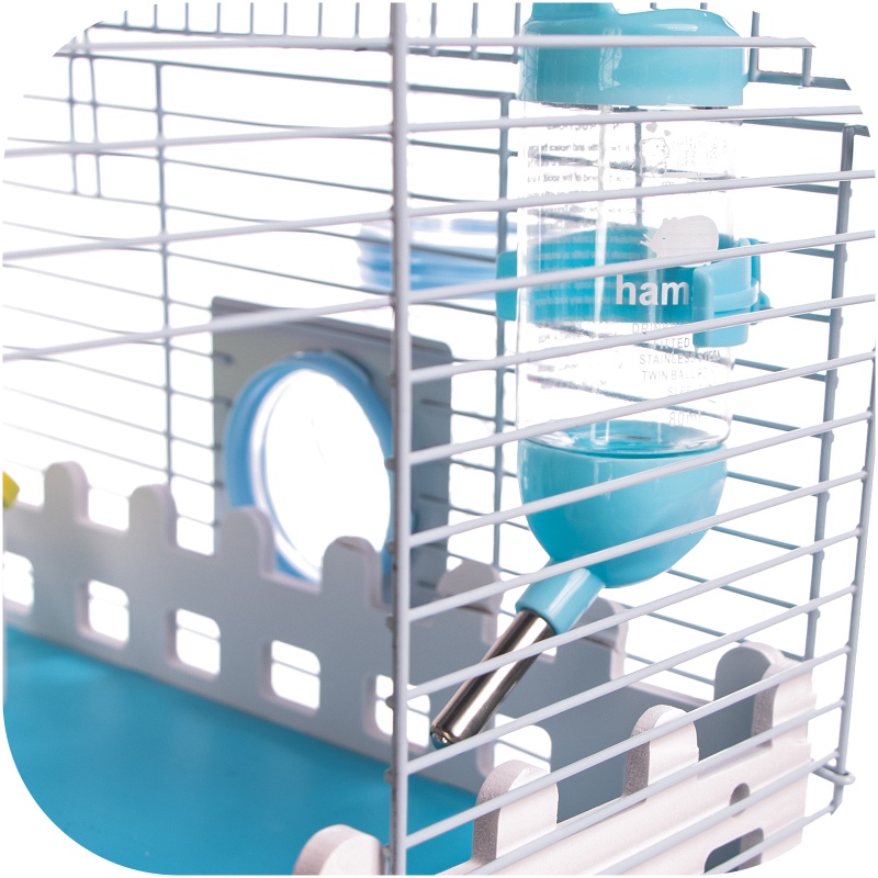 Miku Canals Blue Rodent Cage Complete Set