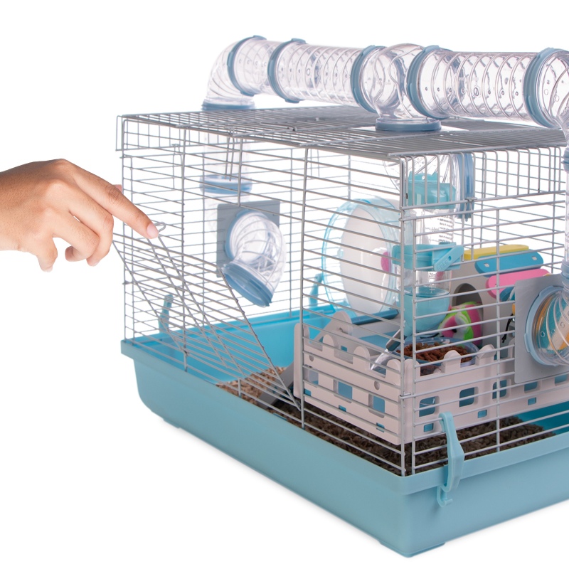 Miku Canals Blue Rodent Cage Complete Set