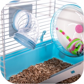 Miku Canals Blue Rodent Cage Complete Set