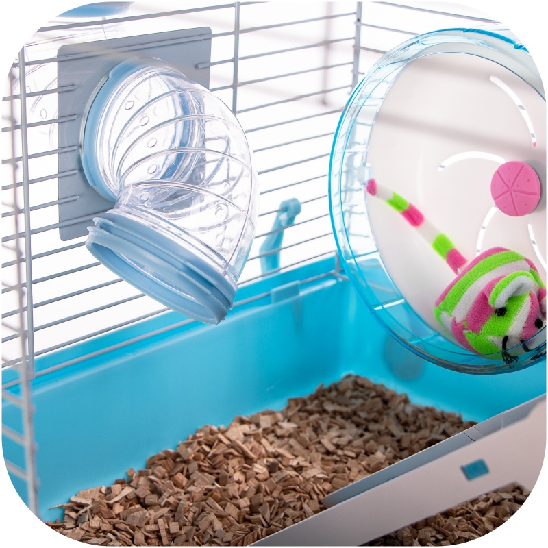 Miku Canals Blue Rodent Cage Complete Set