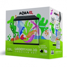 Aquael LEDDY MINI 30 Czarny - Akwarium dla Dzieci