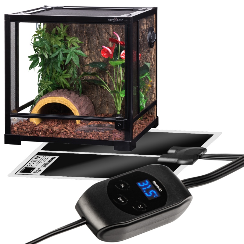 Terrario Amarillo 14W mata grzewcza z LCD