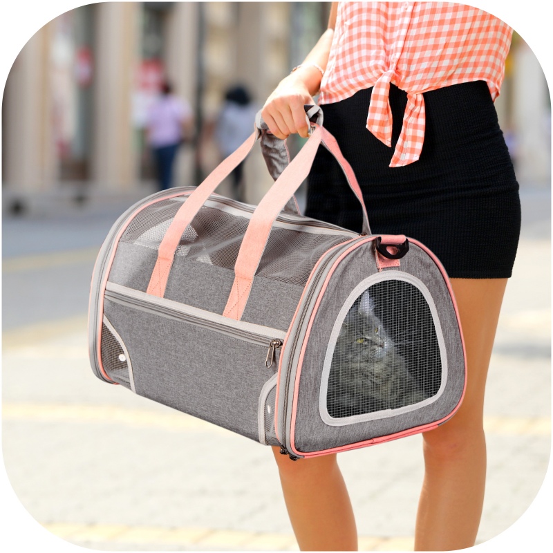 Furrever Friends Fluffy Bag Pink - stylish pet carrier