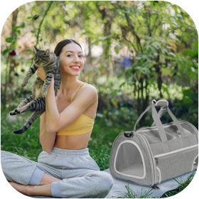 Furrever Friends Fluffy Bag Gray - transporter dla kota i psa