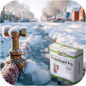 G.L.Garden FreezeGuard Pro 16W - przewód grzewczy z termostatem