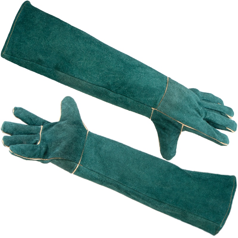 Guantes de cuero 60cm para animales