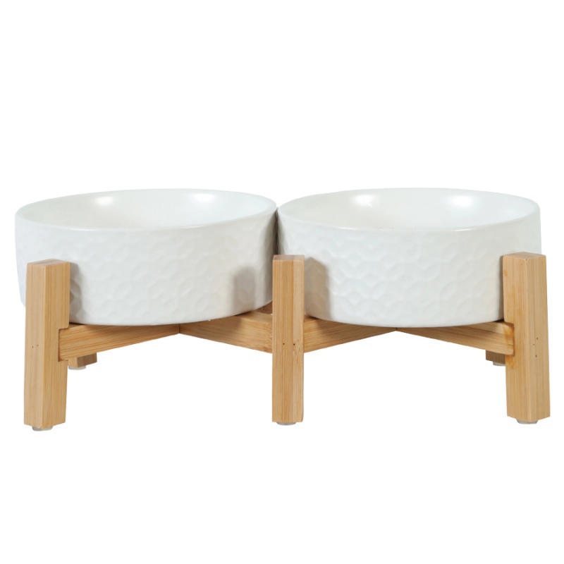 Zolux Keramo Duo White Ceramic Bowls