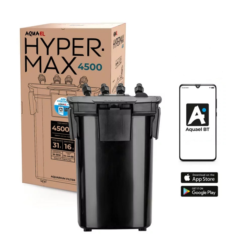 Aquael Hypermax BT 4500 - Außenfilter für Aquarien