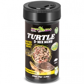 Repti-Zoo Turtle 3-Mix Menu 250ml - pokarm z czosnkiem dla żółwi wodnolądowych