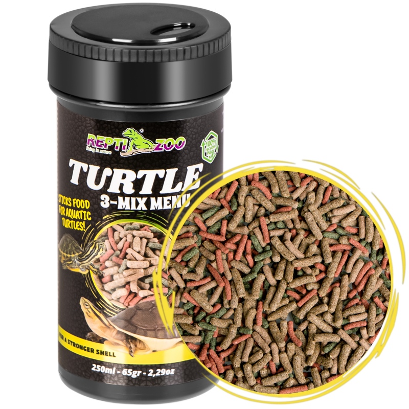 Repti-Zoo Turtle 3-Mix Menu 250ml - pokarm z czosnkiem dla żółwi wodnolądowych