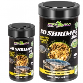 Repti-Zoo Semi Dry Shrimps in 1000ml package