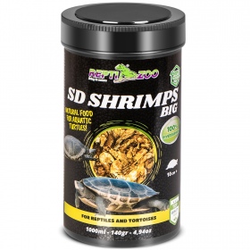 Repti-Zoo Semi Dry Shrimps in 1000ml package