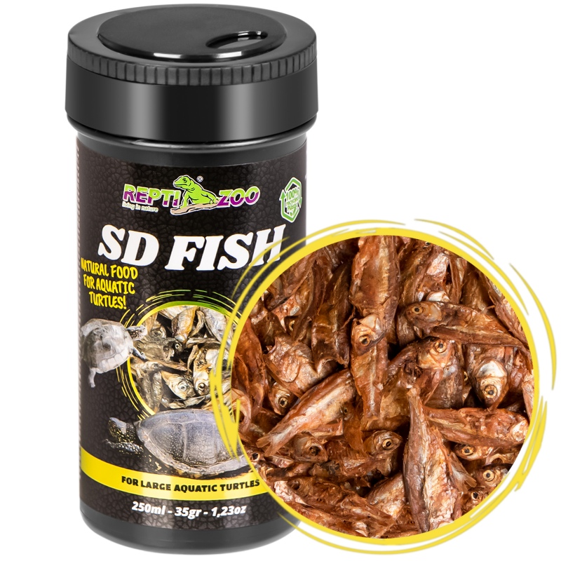 Repti-Zoo Semi Dry Fish 250ml for reptiler