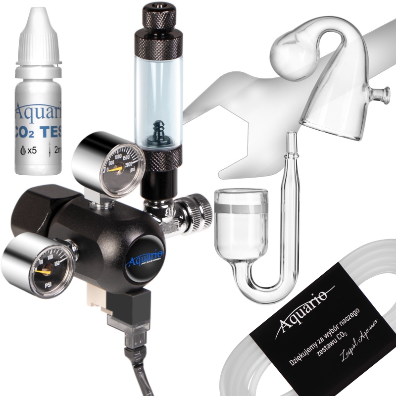 Aquario Professional 2.0 CO2 Set mit Elektromagnetventil