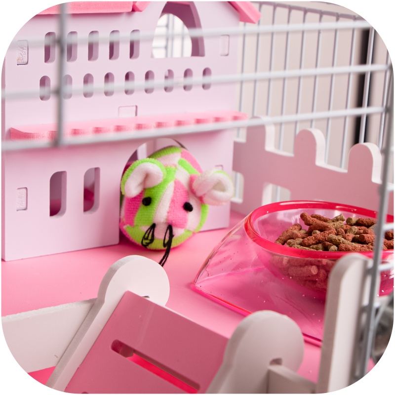 Furrever Friends Miku Lux Pink Rodent Cage