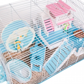 Miku Lux Blue Cage for Rodents