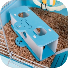 Miku Lux Blue Cage for Rodents