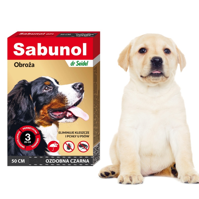 SABUNOL PLUS - Gray Decorative Collar for Dogs