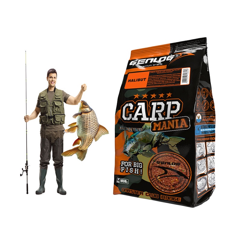 Genlog Carp Mania Halibut Bete för Karp 1kg