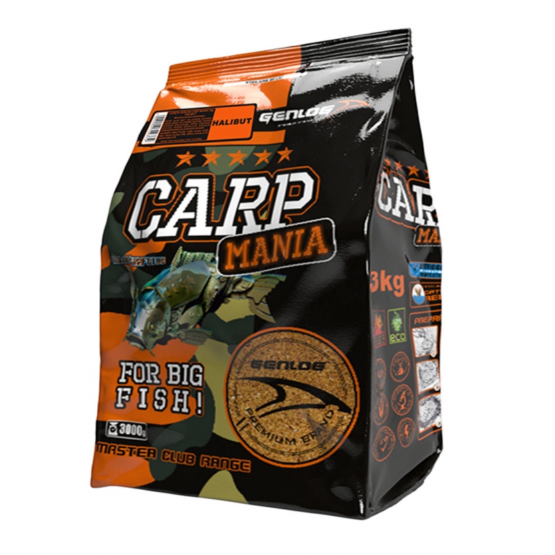 Genlog Carp Mania Halibut 3kg Aas voor Karpers