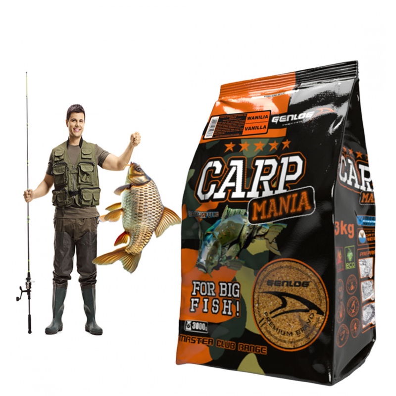 Genlog Carp Mania Vanille 3kg - Köder für Karpfen