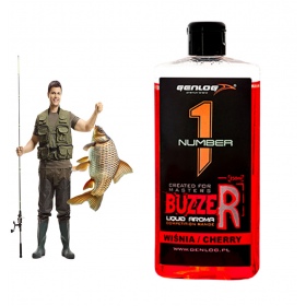 Genlog Buzzer Wiśnia - płynny dodatek do zanęt 250ml