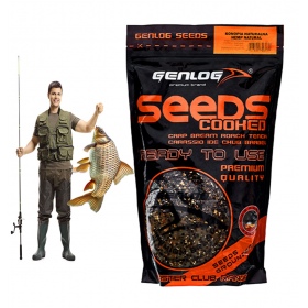 Genlog Cooked Seeds - ziarna wędkarskie, konopia naturalna 1l