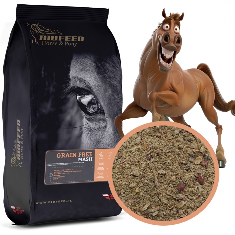 Biofeed Horse&Pony Grain Free Mash - mesz bezzbożowy dla koni 20kg