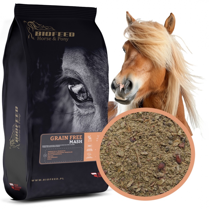 Biofeed Horse&Pony Grain Free Mash - mesz bezzbożowy dla koni 20kg