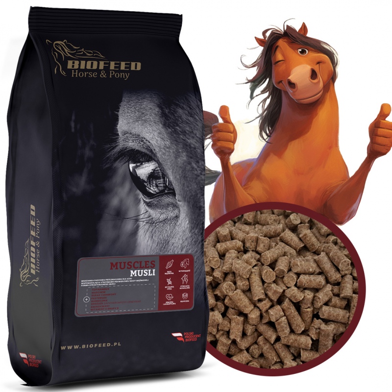 Biofeed Horse&Pony Muscles Musli - pasza dla koni na mięśnie 20kg