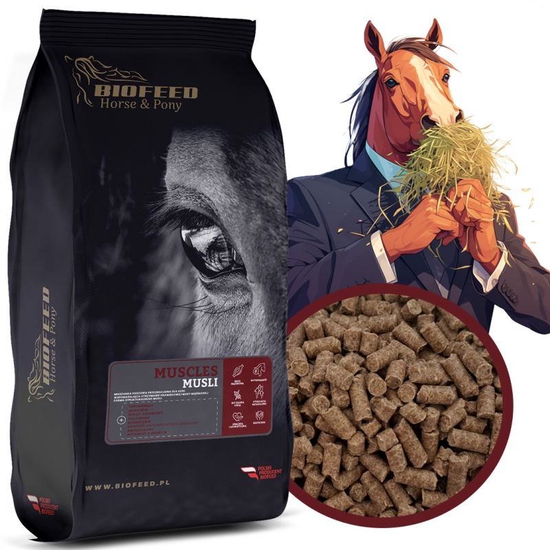 Biofeed Horse&Pony Muscles Musli - pasza dla koni na mięśnie 20kg