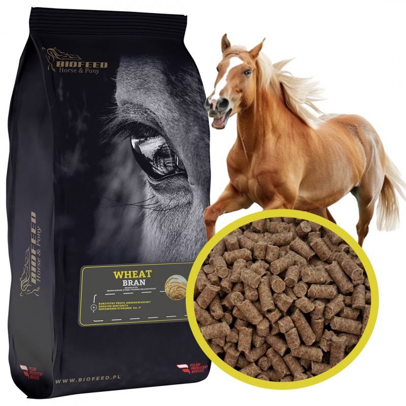 Biofeed Horse&Pony Wheat Bran Granulated - granulowane otręby pszenne dla koni 20kg