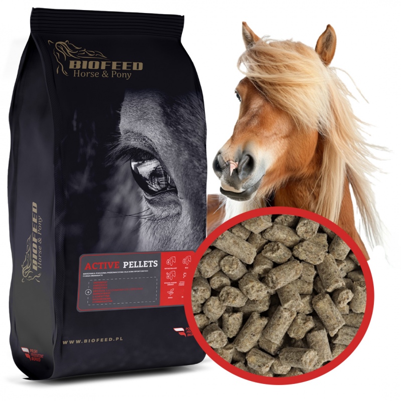 Biofeed Horse&Pony Active Pellets - pasza dla koni sportowych 25kg