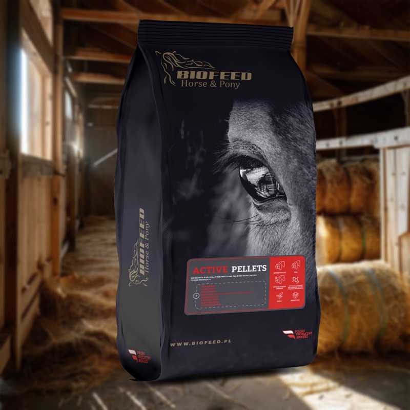 Biofeed Horse&Pony Active Pellets - pasza dla koni sportowych 25kg